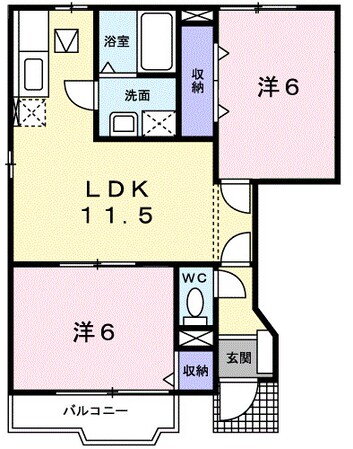 貴志駅 徒歩52分 1階の物件間取画像